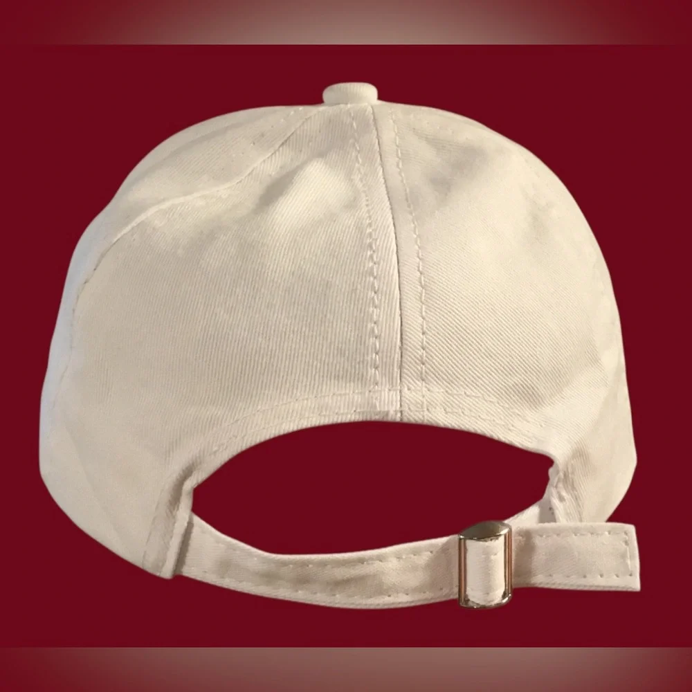 Women’s American Flag Sequin Baseball Cap - White, Red, Blue. Great for holidays